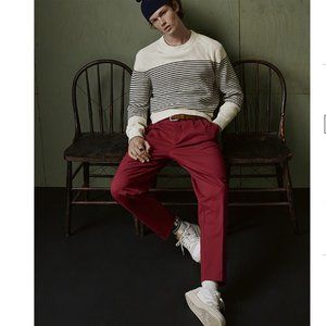 Pleated soft twill pant Reykjavik fit - Anti-fit